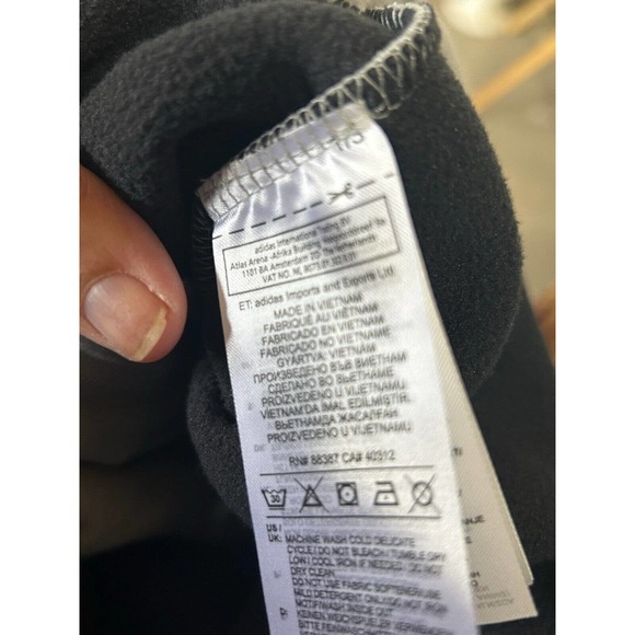 Adidas Mens ID Amp Funnel Hoodie S Green Gray Colorblock Sweatshirt Long Sleeve - Picture 12 of 12